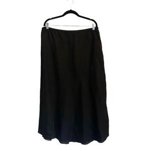 Eileen Fisher Black Midi Skirt